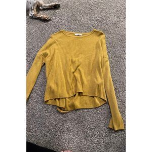 Mustard open back sweater